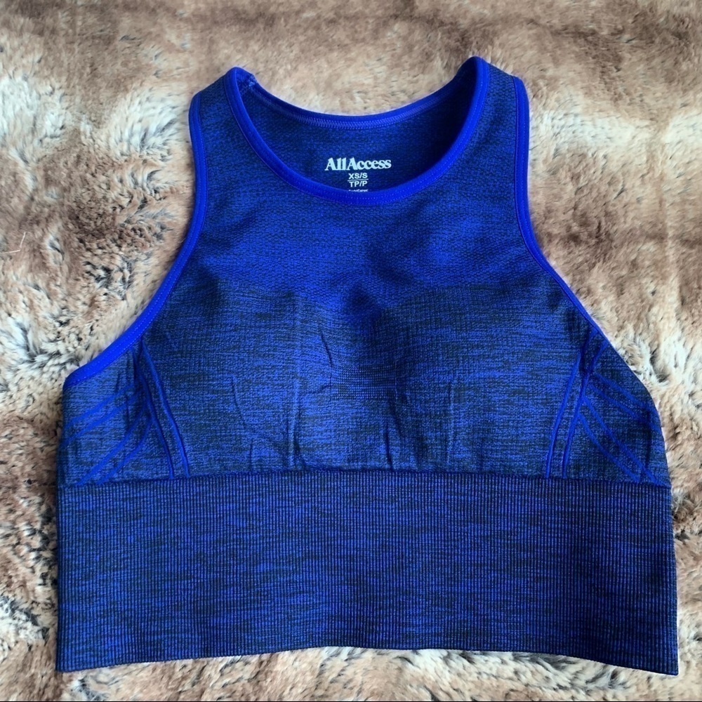 All Access Bandier Blue Sports Bra